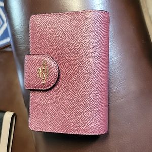 Maroon Coach Wallet 4x5.5